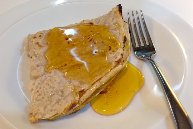 Egg-Free Vegan Pancakes with Golden Syrup