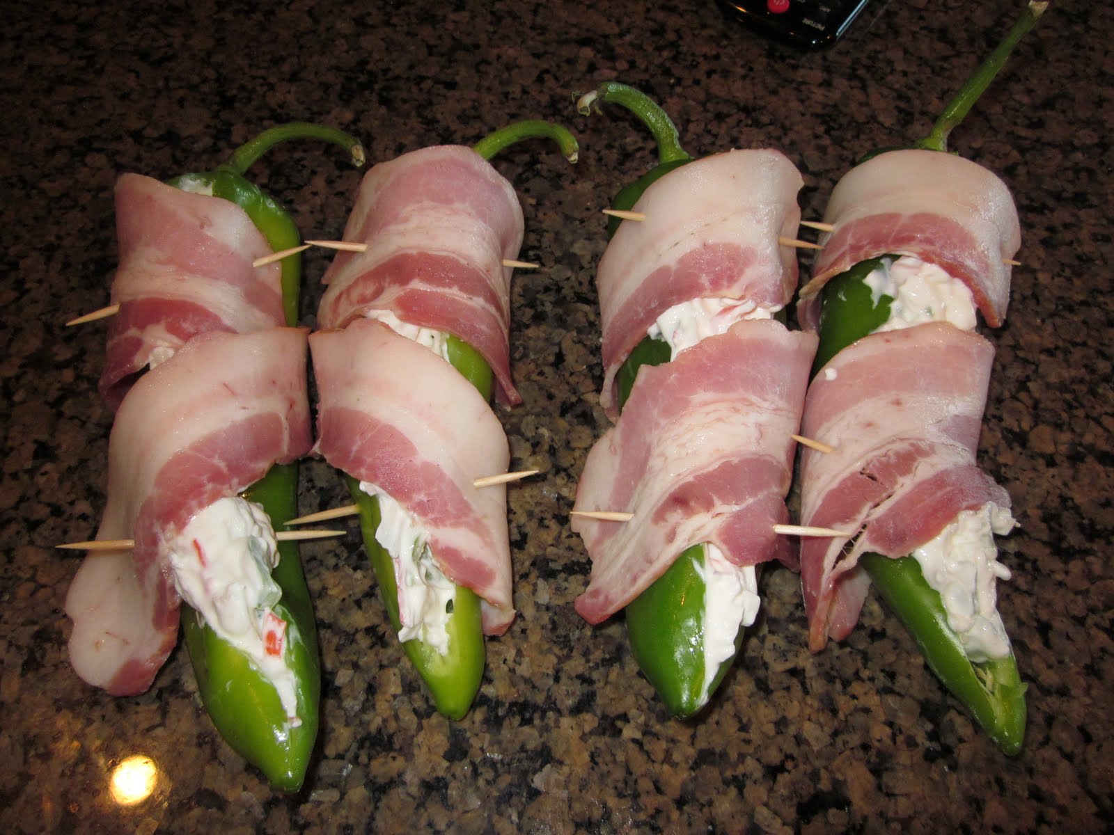 Never trust a skinny cook.... Grilled crab and cream cheese stuffed