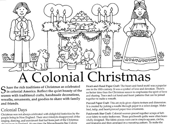 Colonial Christmas Activities for Kids