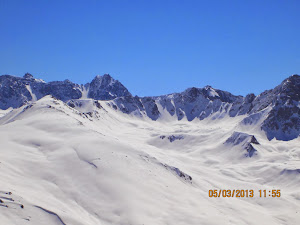 Ice desert  as seen from Mt Apharwat in Gulmarg.