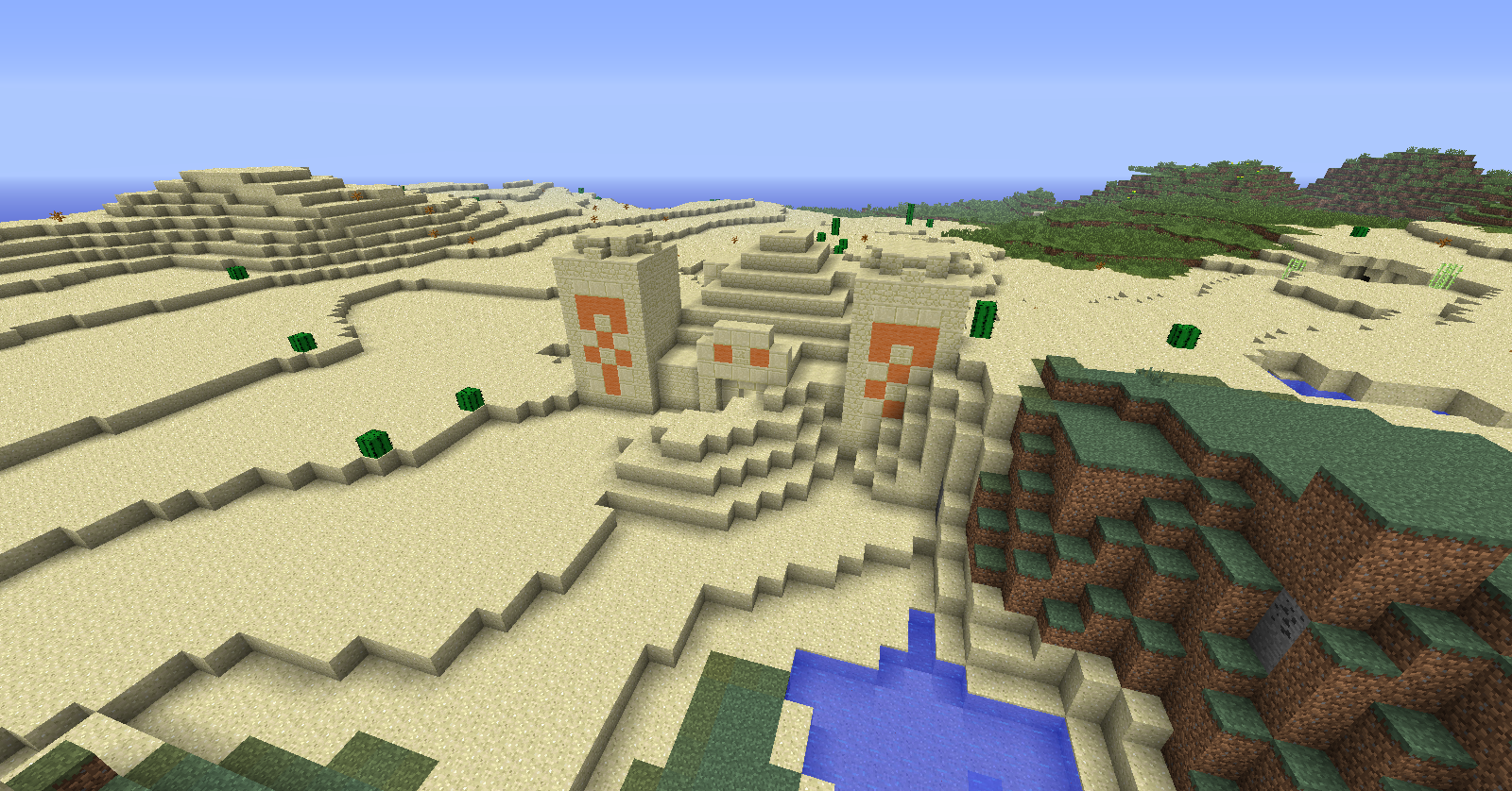 [1.3.2] Desert Temple and Village at Spawn Best Minecraft Seed Archive