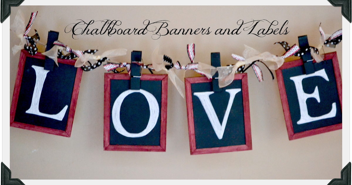 Homeroad Chalkboard Banners and Labels at the Michaels Pinterest Party