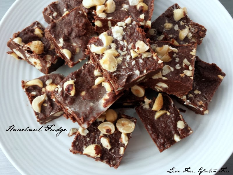 Live Free, Gluten Free Hazelnut Fudge
