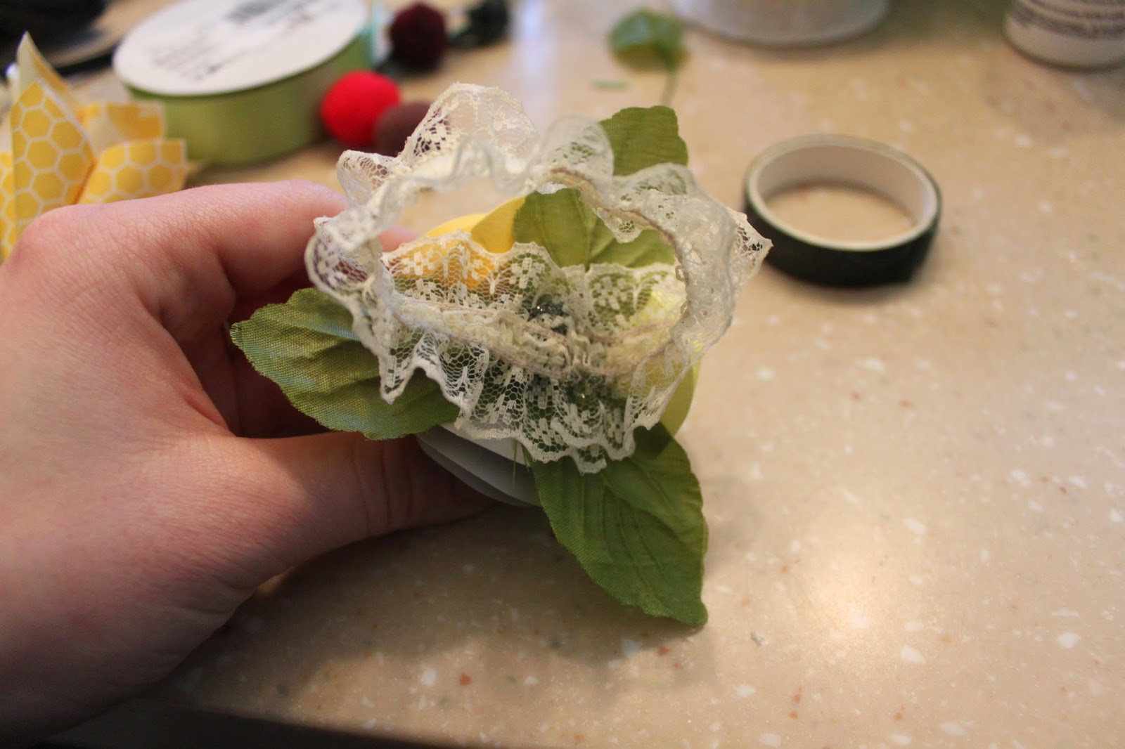 Camp Girl in the Real World DIY Paper Flower Wrist Corsage