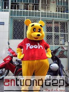 cho thuê mascot gấu pooh giá rẻ