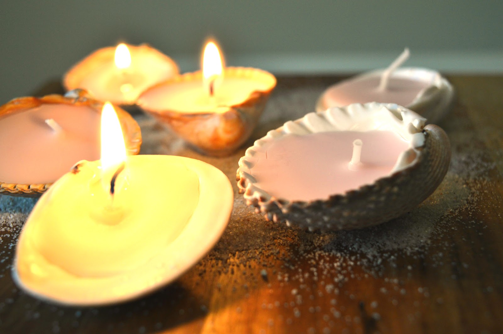 Liene's Crafts DIY Seashell Candles