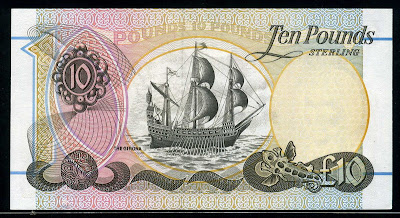  10 Pounds banknote First Trust Bank Sailing ship Girona