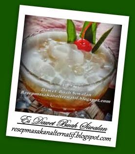 Es Dawet Buah Siwalan Resep dan Cara Membuat Es Dawet Buah Siwalan
