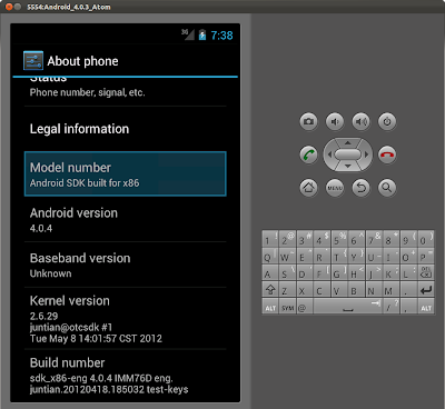 Android emulator with Intel Atom x86 System Image