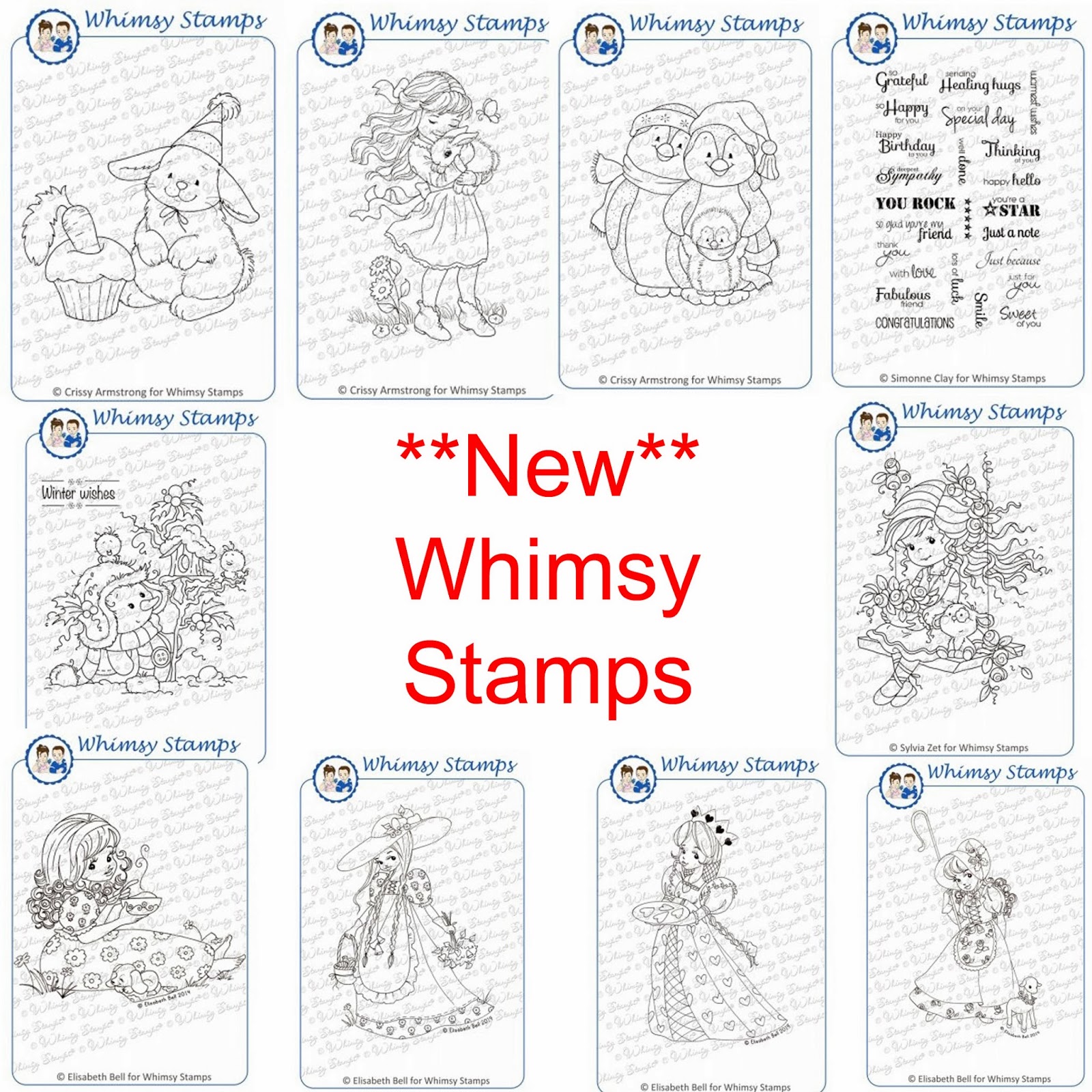 Stamp and New Whimsy Stamps