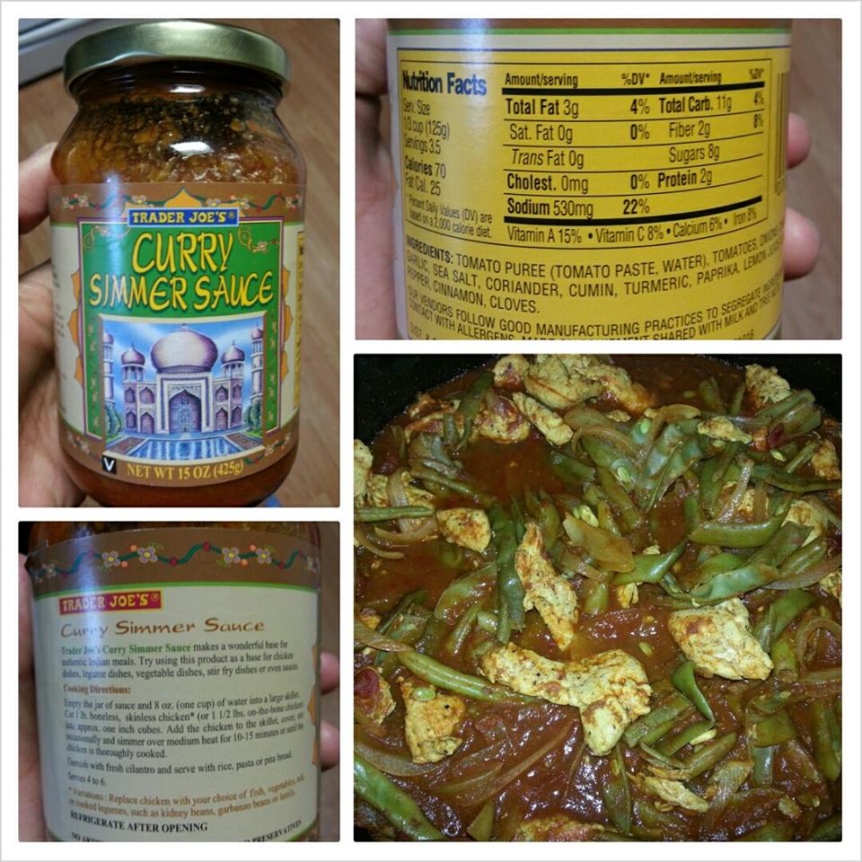 Shannon's Lightening the Load Trader Joe’s Curry Simmer Sauce
