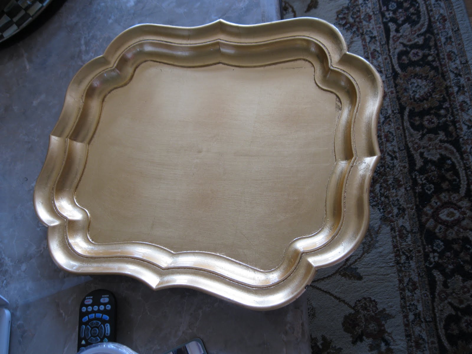 Pandora's Box MacKenzieChilds Parchment Check knockoff!