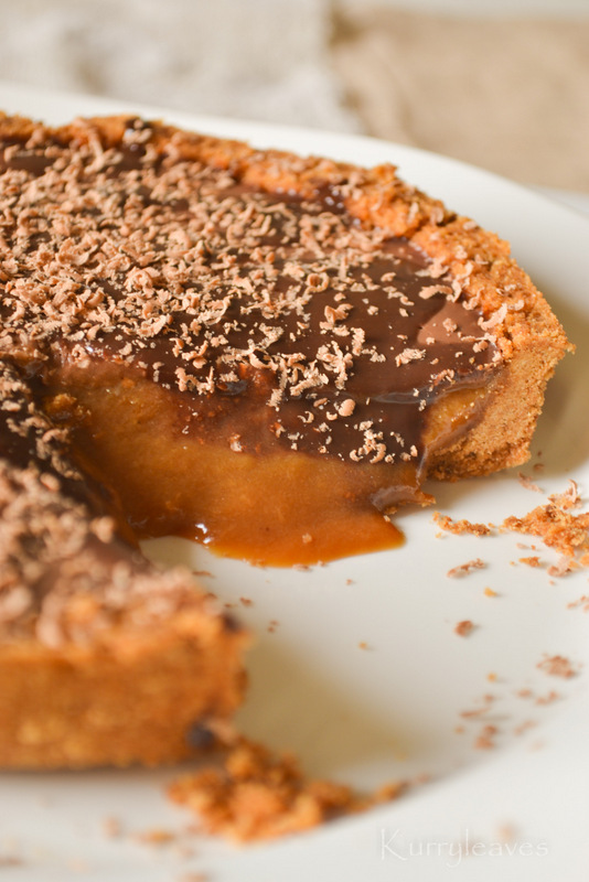 NO BAKE CARAMEL PUDDING PIE kurryleaves