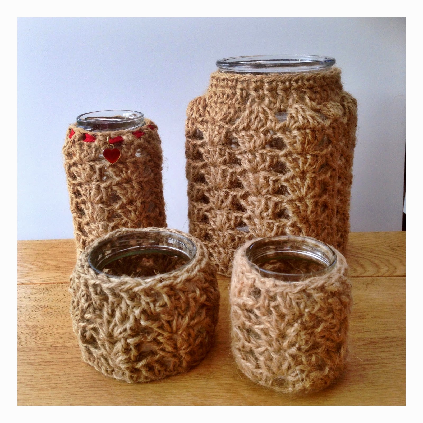 How to crochet jar covers The Crafty Co