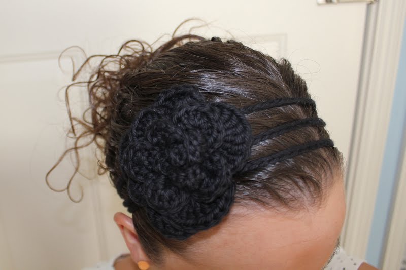 RisC Handmade Something for Me Black Crocheted Headband