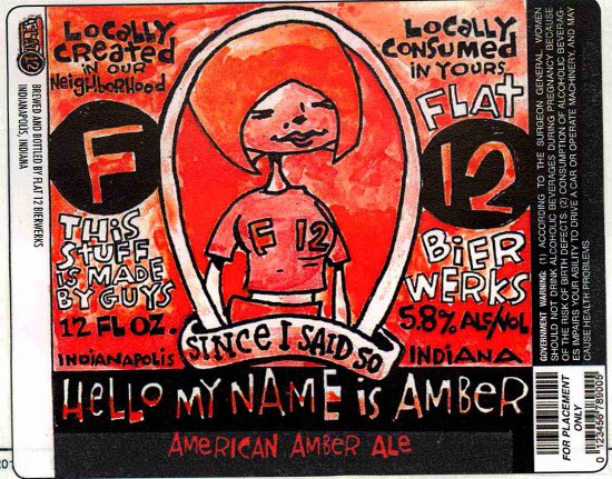 Flat 12 Amber Ale List of beers, Craft beer, Bier