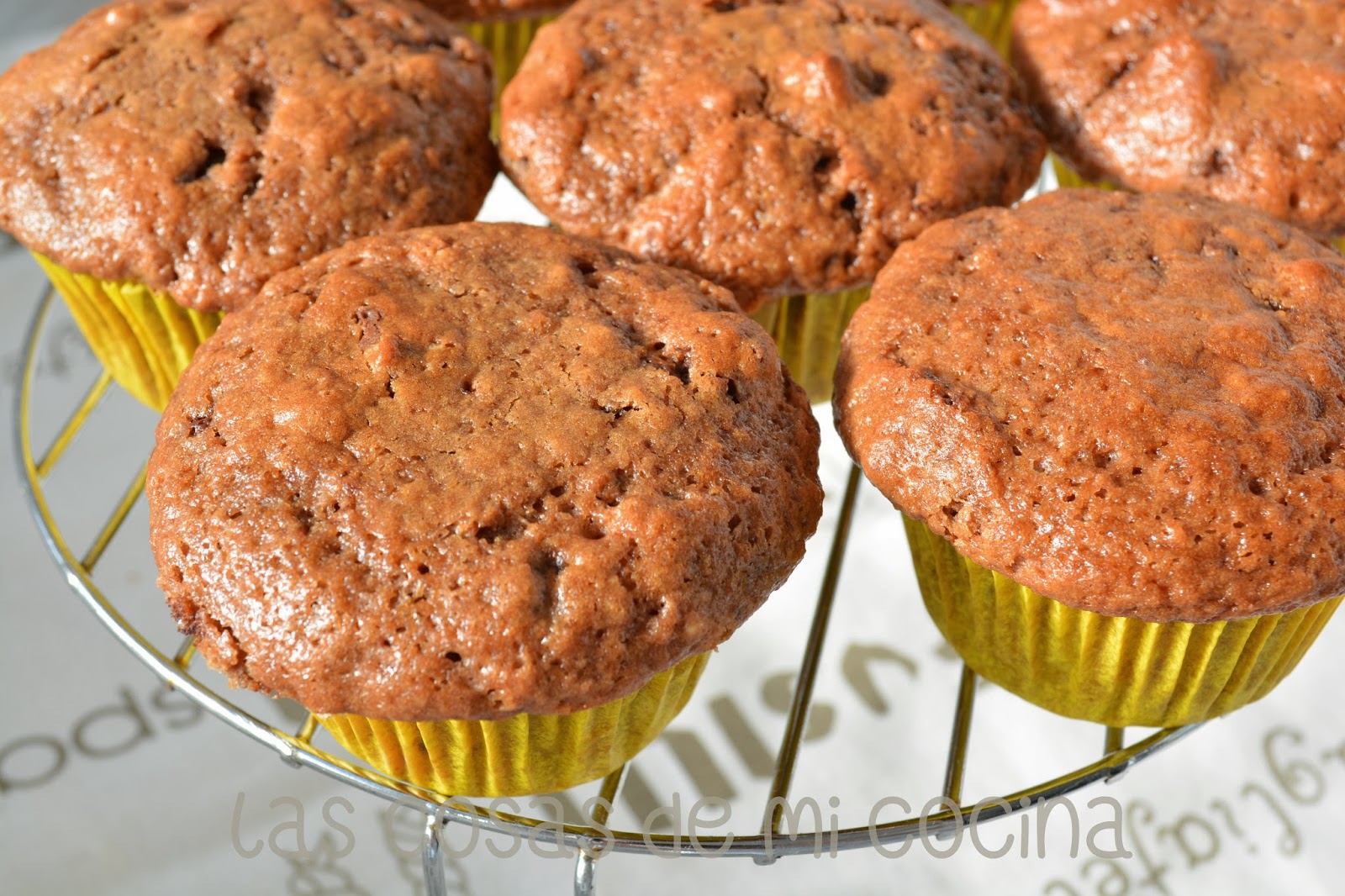 Muffins de chocolate con galletas tipo Príncipe Las cosas de mi cocina