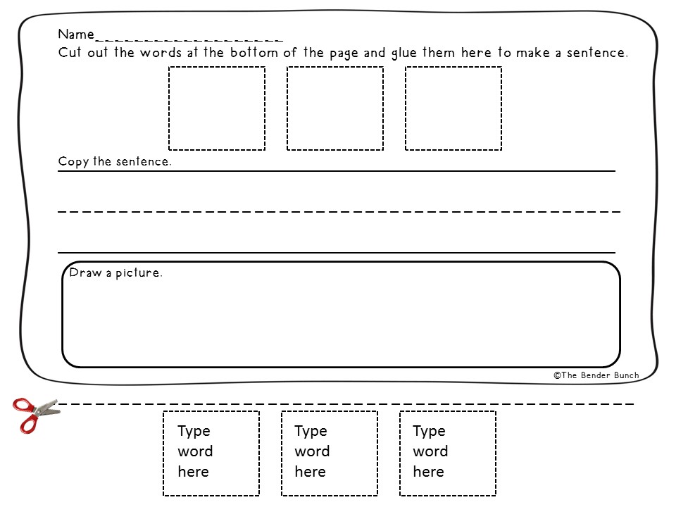 Spelling sentences homework pdf picture