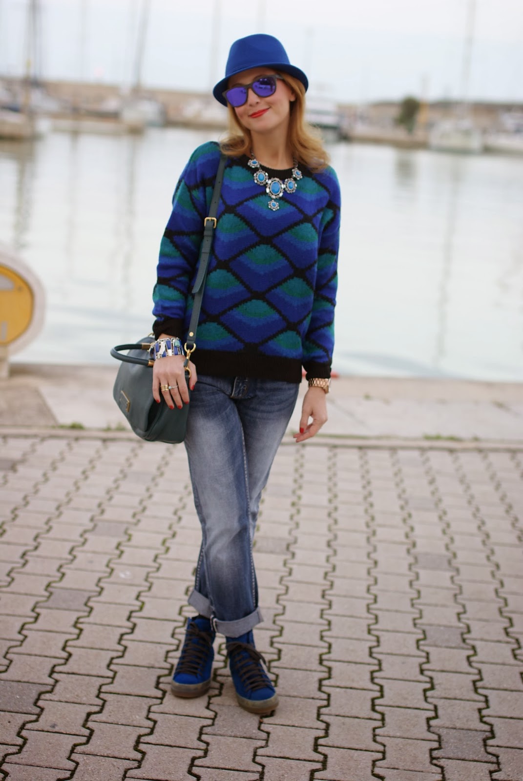Cobalt blue Ruco Line sneakers | Fashion and Cookies - fashion and ...