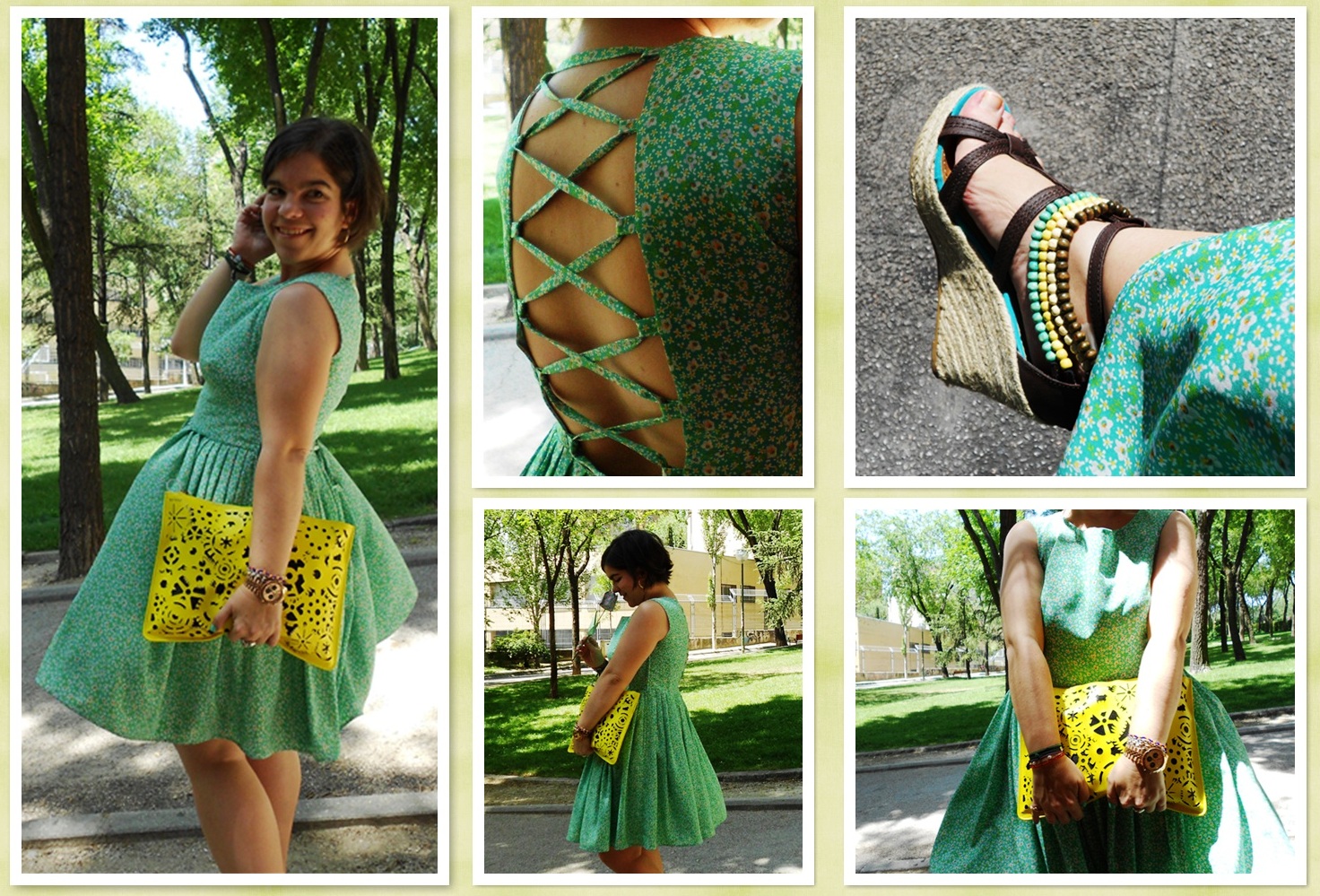 Today I'm wearing... backless dress Chez Agnes