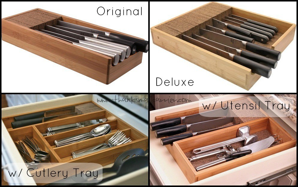  Deluxe KNIFEdock - In-drawer Kitchen Knife Storage (15