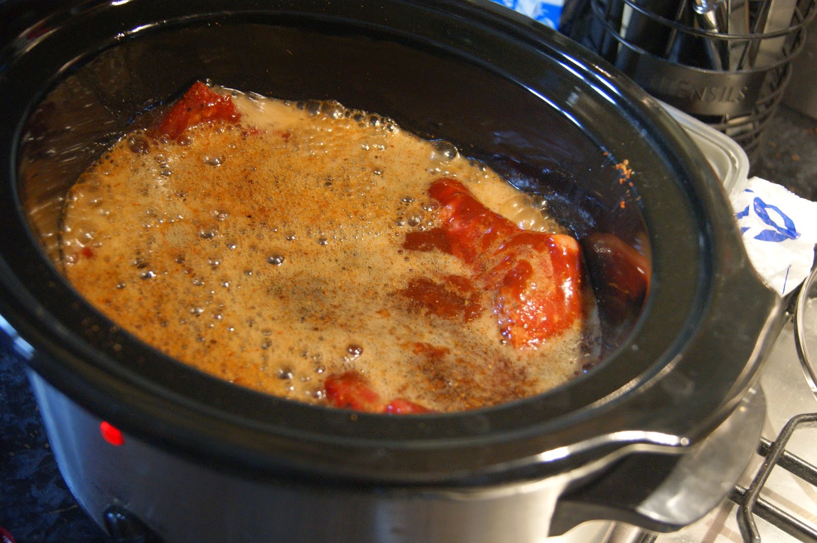 Cajun barbeque pulled beef brisket recipe... Frills 'n' Spills