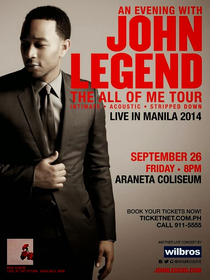 "All of Me" An Evening with JOHN LEGEND in Manila enjoying wonderful