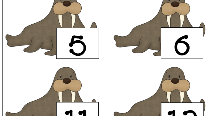Jones' Jungle: Walrus Ten Frame Activity Sight Word Book