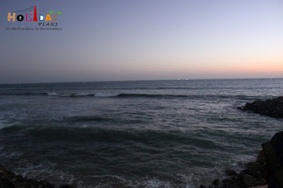 The sea & the orange tinge in the sky The sea & the orange tinge in the sky