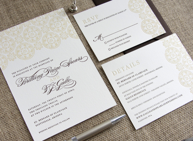 These invitations were specifically designed for a romantic Arizona wedding