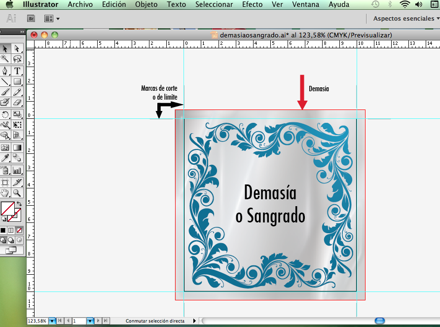 “Demasía, sangrado o bleeding”