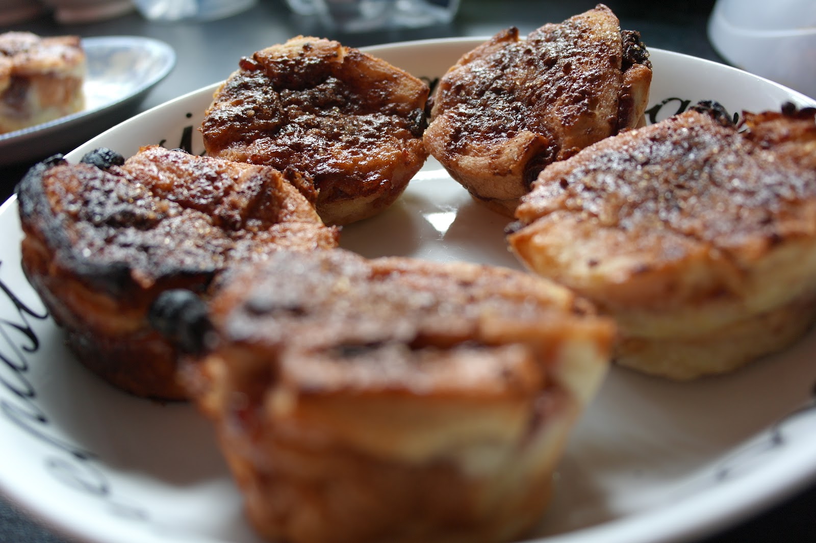 Young Passionate Baker Mini Bread Pudding Cups