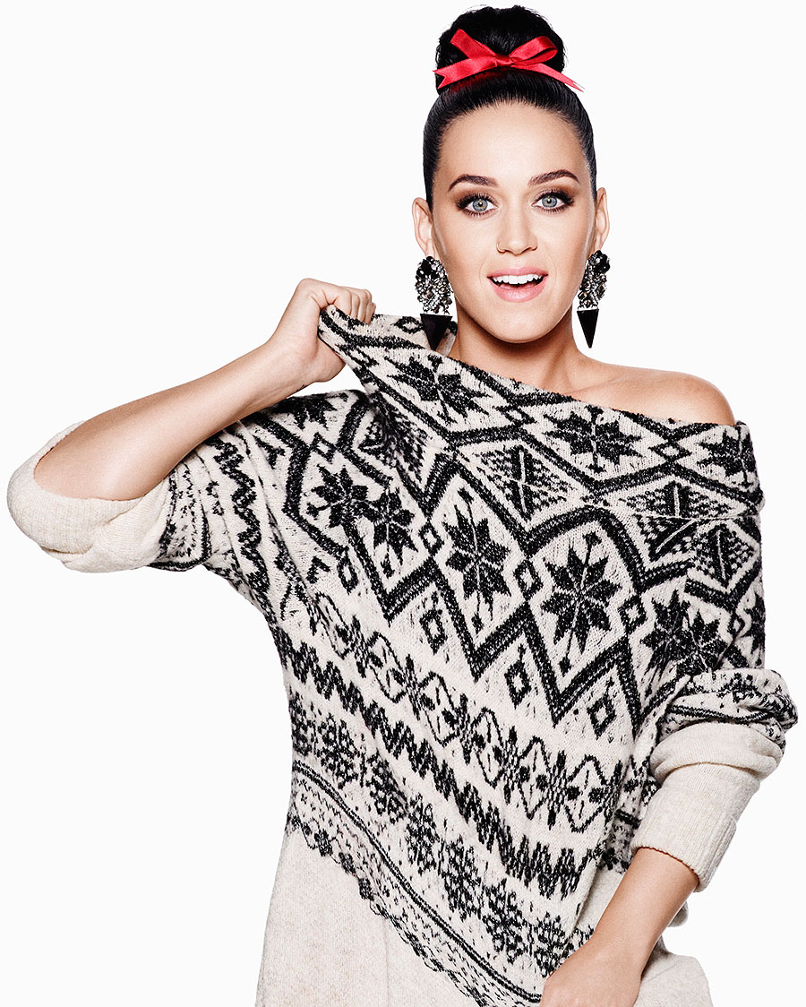 Katy Perry na campanha de Natal das lojas H&M