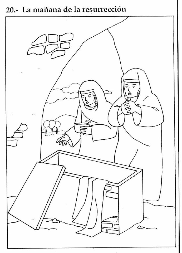 Dibujos para colorear de la resurrección de Jesús Dibujos para colorear de la resurrección de Jesús