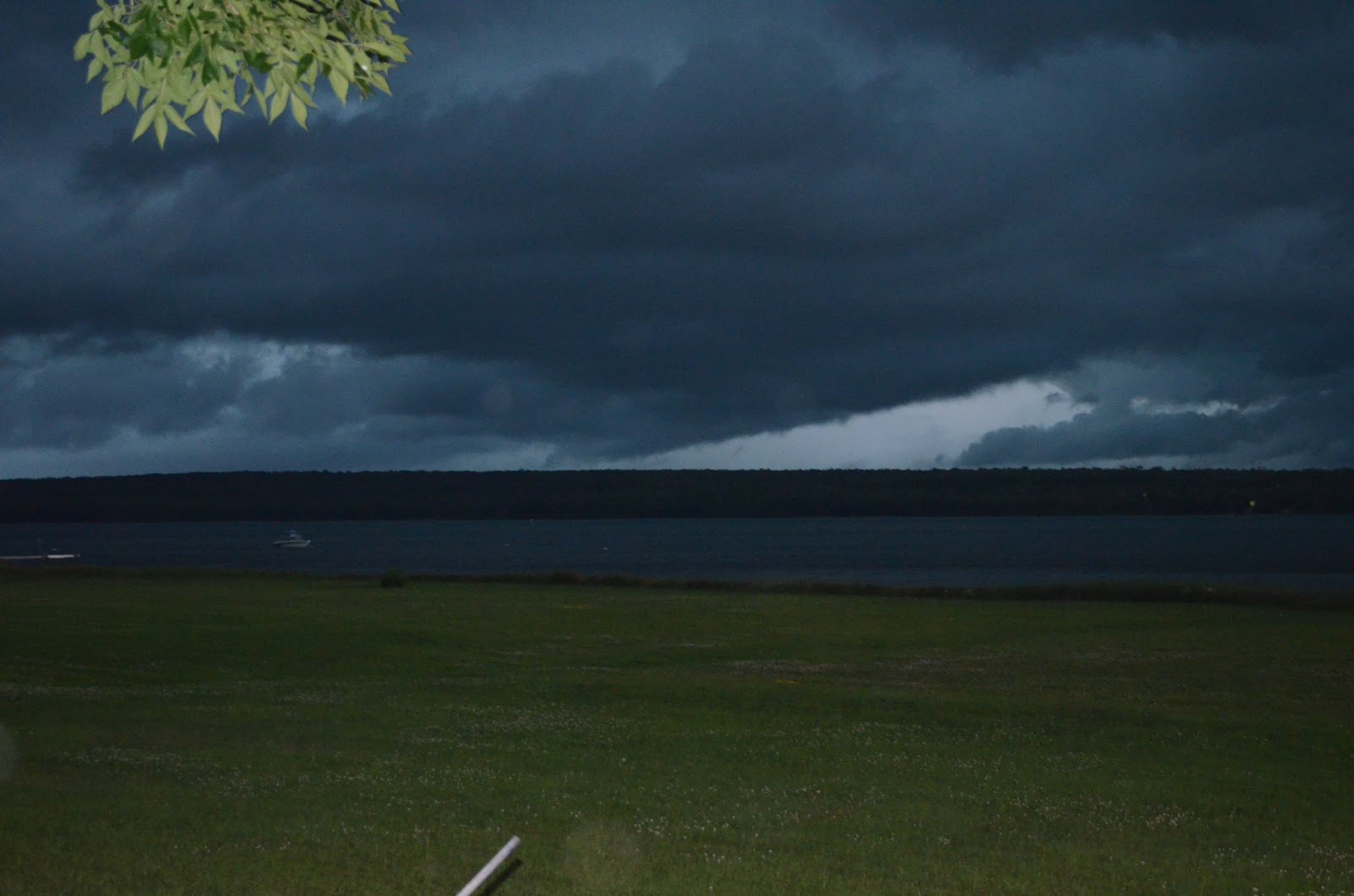 Sault Boat Watching Severe Weather Hits the St. Marys River