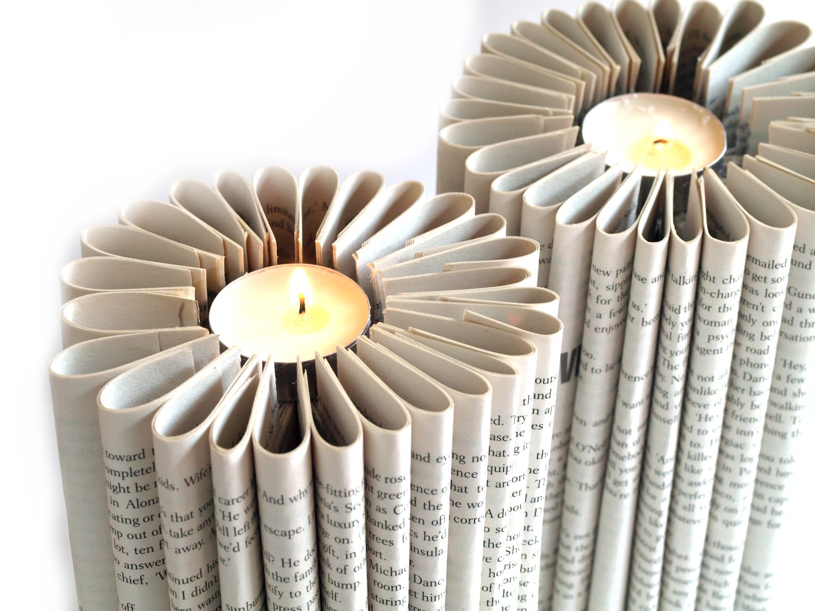 Book Paper Candles