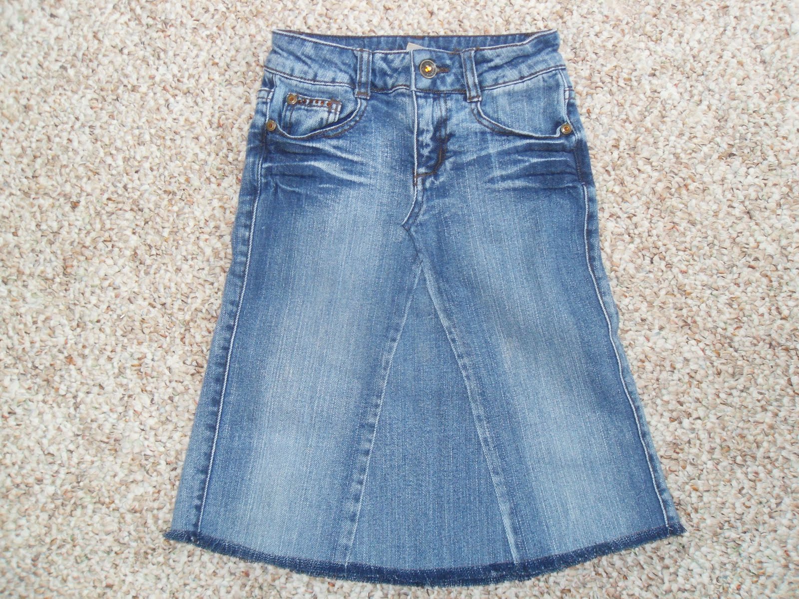 Simple Joy Crafting Little Girl Jean Skirts