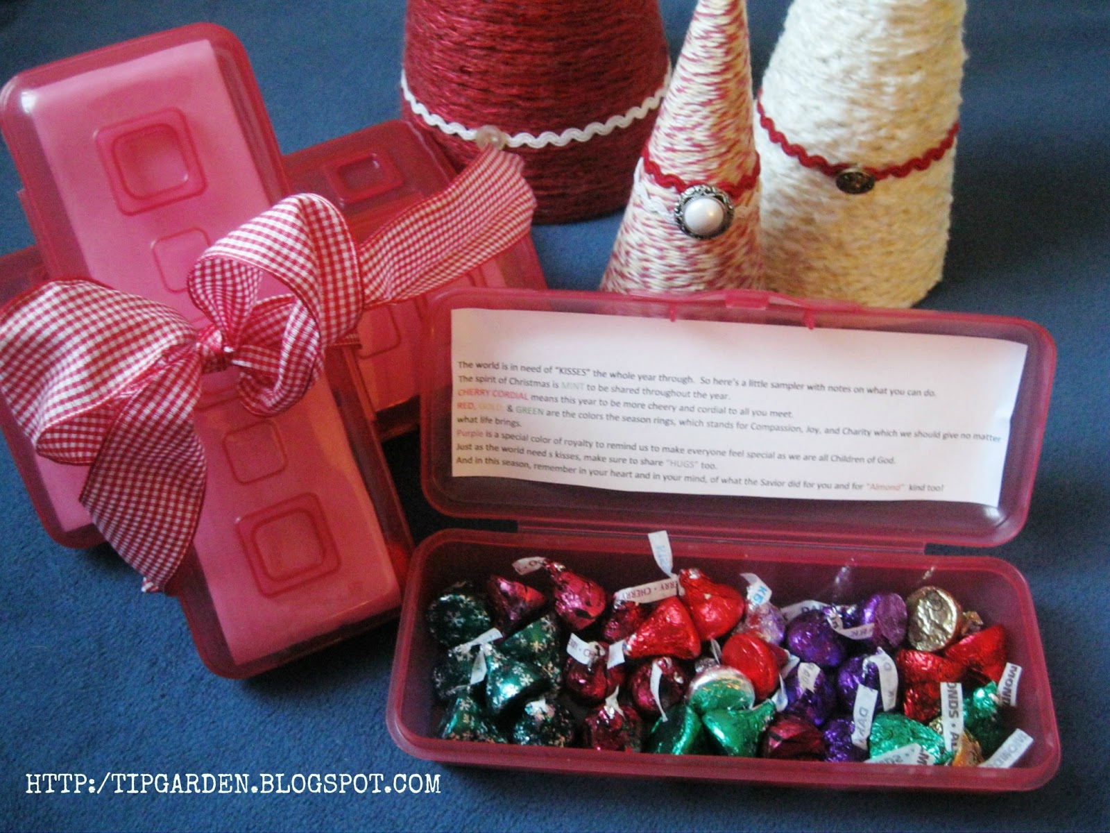TIP GARDEN Chocolate Kisses Gift Bags & Poem
