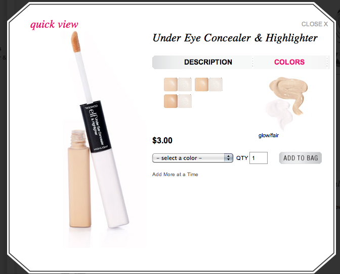 EmiCheer ELF Studio Under Eye Concealer & Highlighter in Glow/Fair