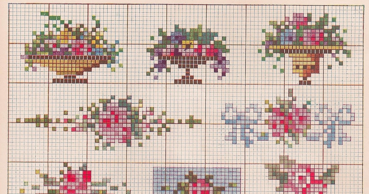 Sentimental Baby Free Vintage Colored Cross Stitch Pattern Sentimental baby free vintage colored cross stitch pattern