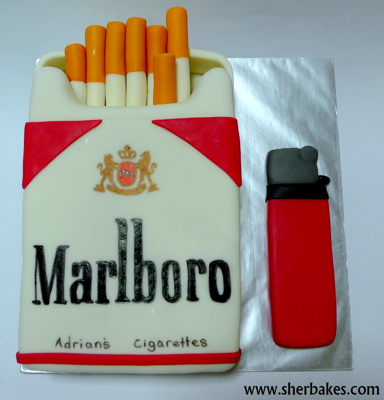 marlboro cigarette cake