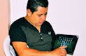 Jose Luis Avila Herrera y su Tablet Motorola Xoom