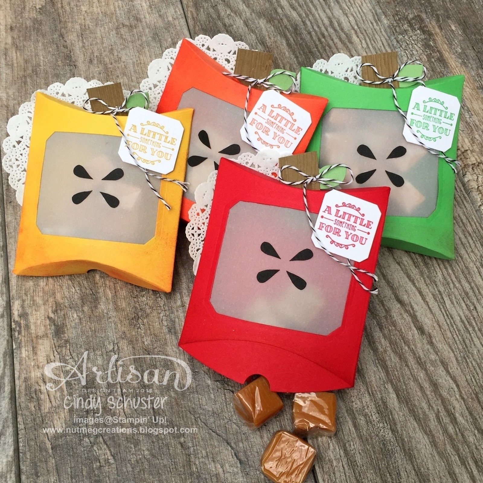 Nutmeg Creations A Little Something Apple Stampin Up Artisan