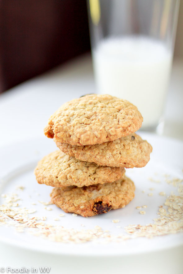 Click for Recipe for Eggless Oatmeal Raisin Cookies