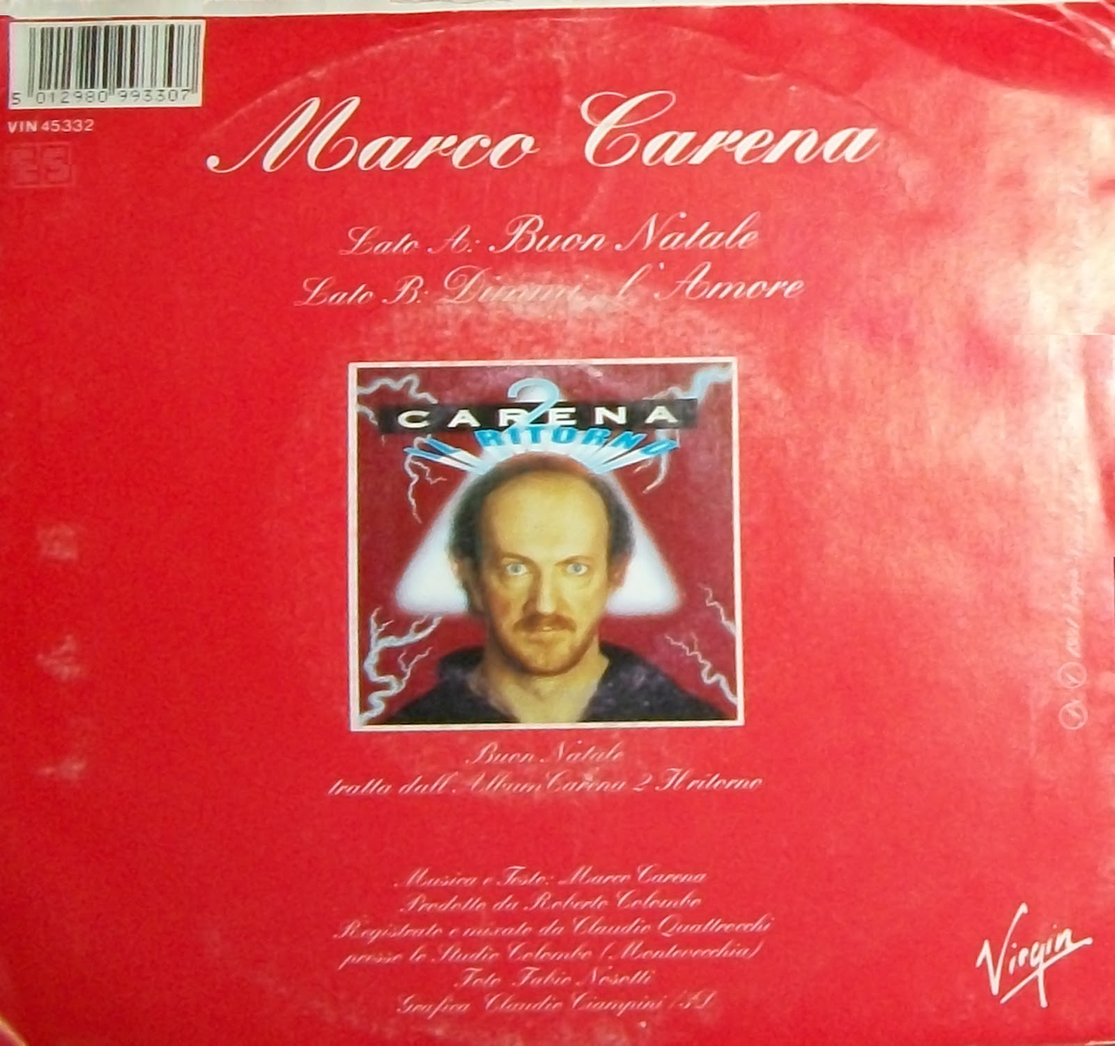 Marco Carena Buon Natale.Le Note Di Euterpe Marco Carena Buon Natale Dimmi L Amore 1991