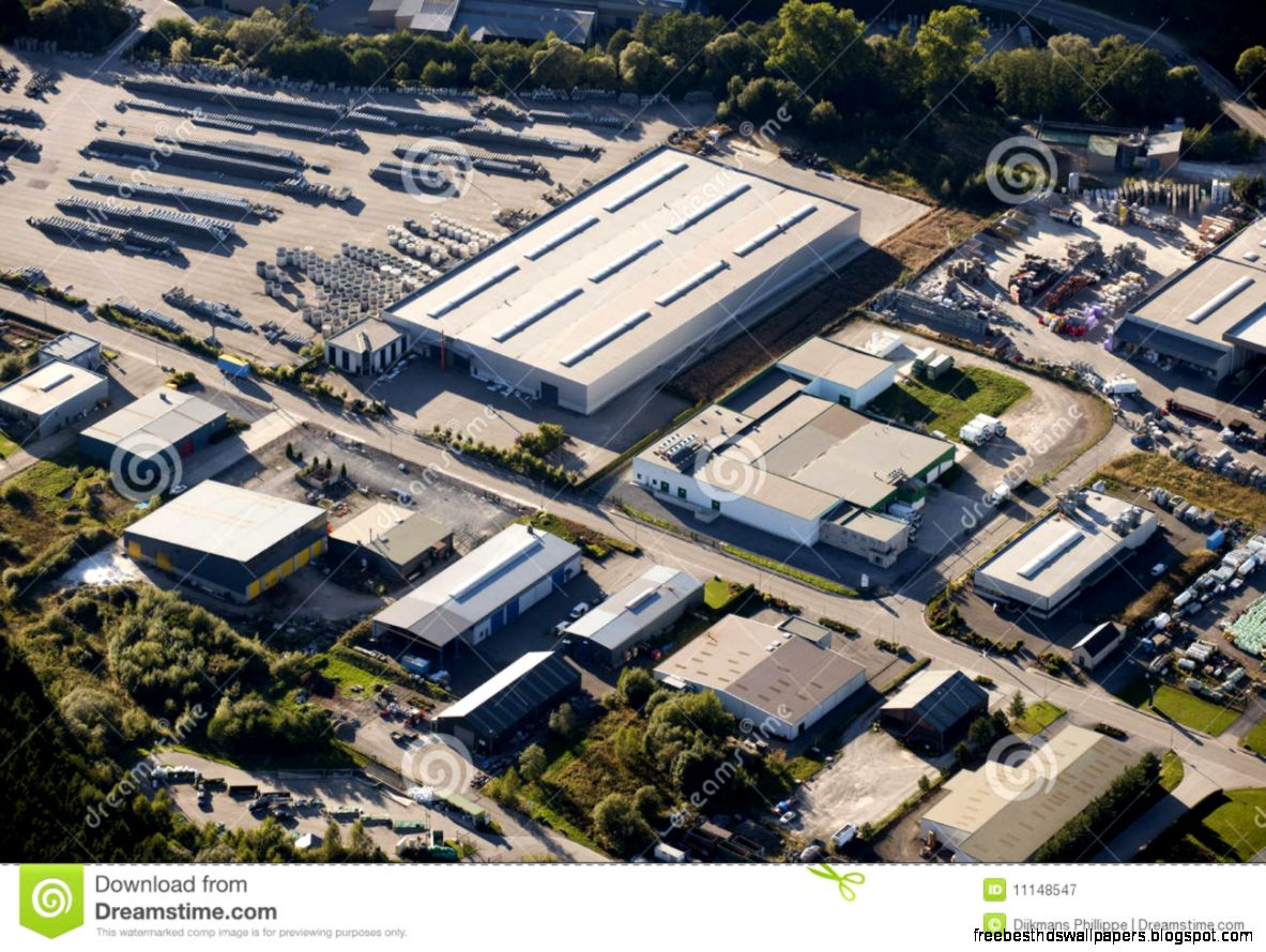 Aerial View Industrial Zone Royalty Free Stock Photography Aerial View Industrial Zone Royalty Free Stock Photography