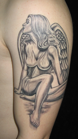 You like this you will like this too Free Tattoo Designs angel tattoo flash