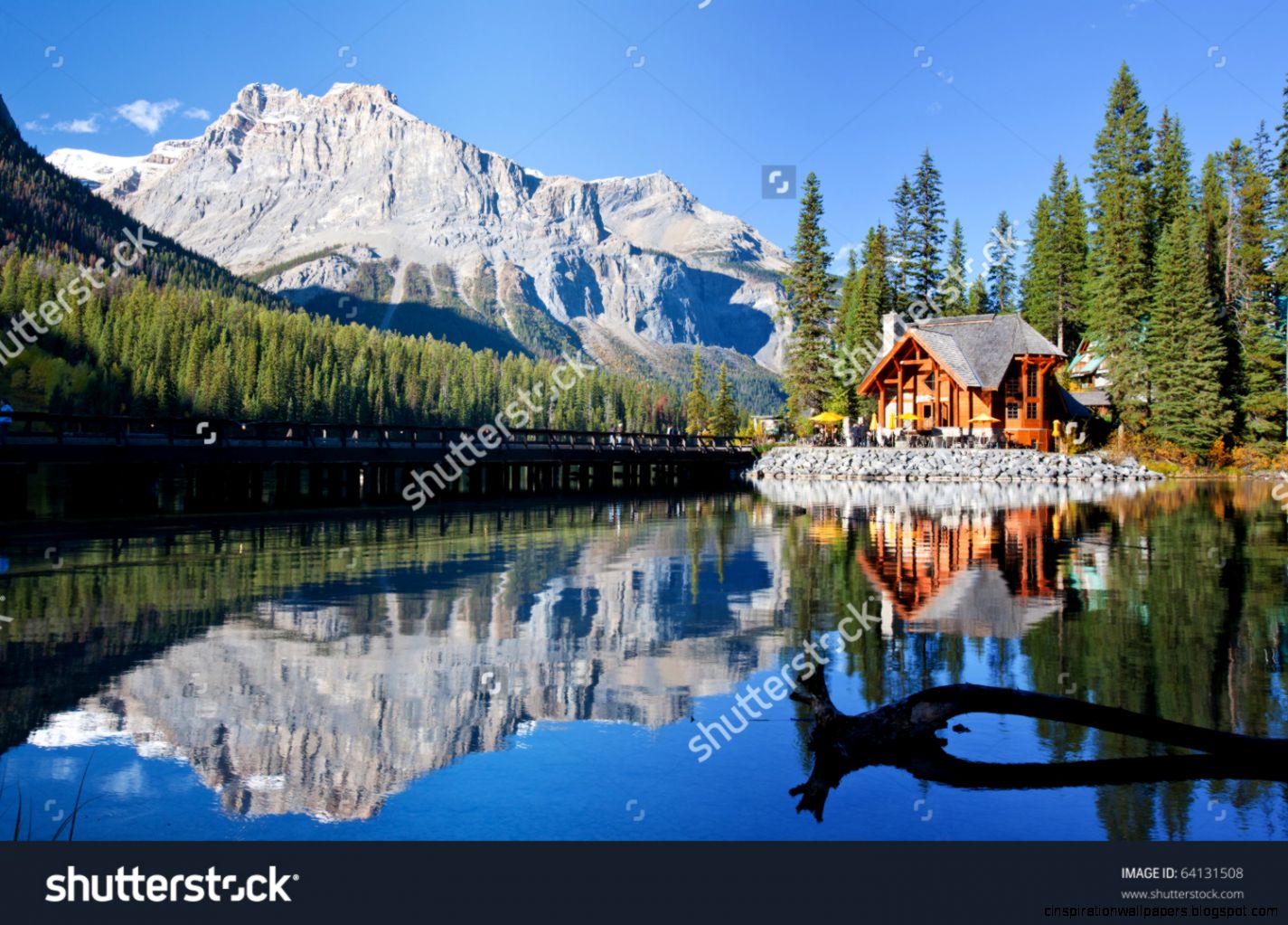 Emerald Lake Alberta Canadian Rockies Stock Photo 64131508 Emerald Lake Alberta Canadian Rockies Stock Photo 64131508