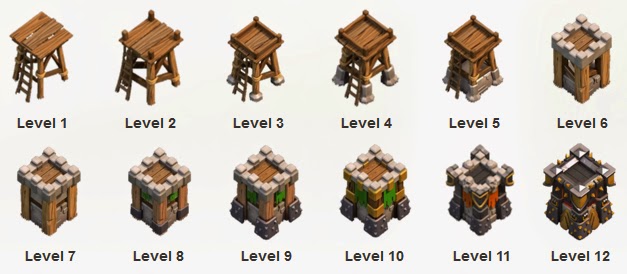 clash of clans turkiye savunmalar okcu kulesi