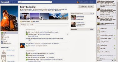 Tampilan facebook dari masa ke masa Tampilan facebook dari masa ke masa